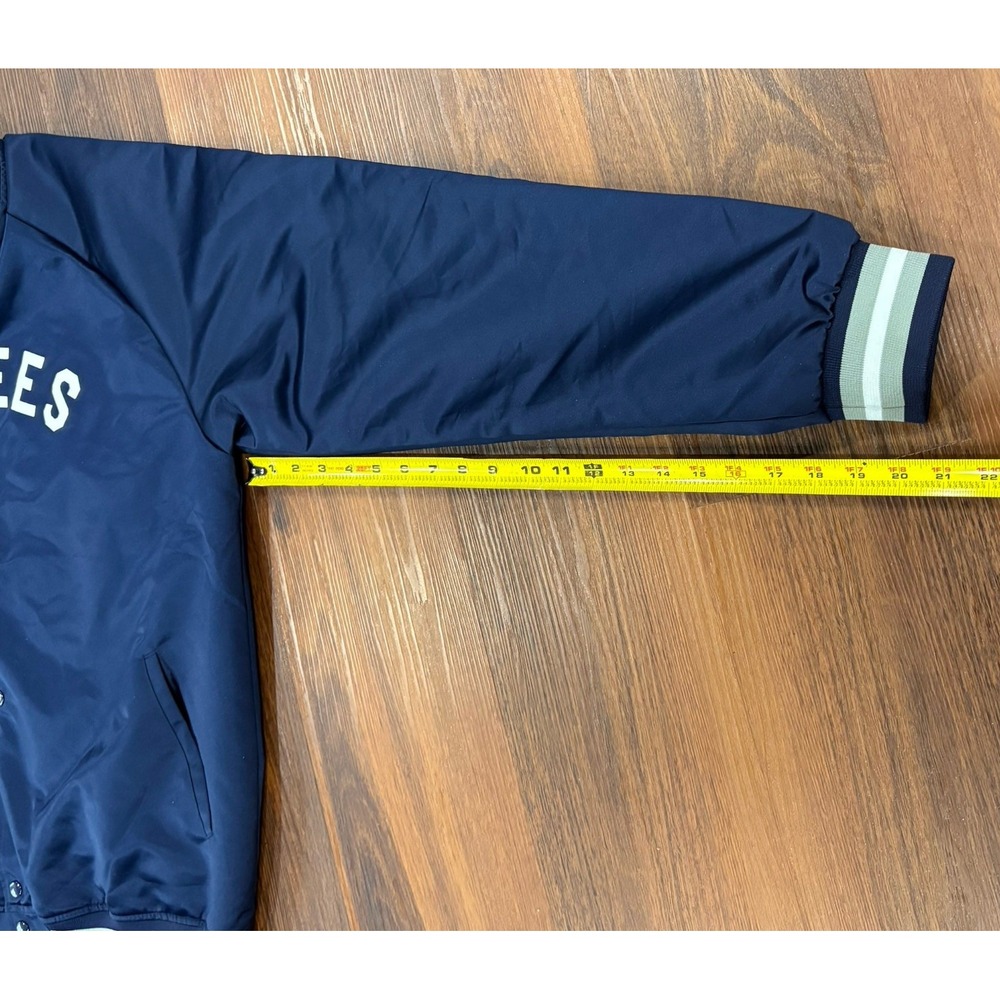 New York Yankees Mitchell & Ness Jacket‎ Navy Mens Size 2XL Satin Full Snap - Picture 10 of 16